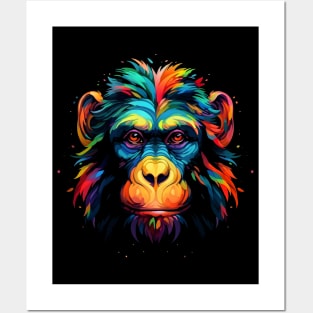 Neon Chimp #3 Posters and Art